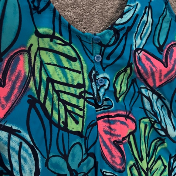Aerie Graffiti Swimsuit size M - Picture 3 of 6